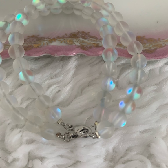 Enchanted white mystic moonstone bracelets - Picture 2 of 3